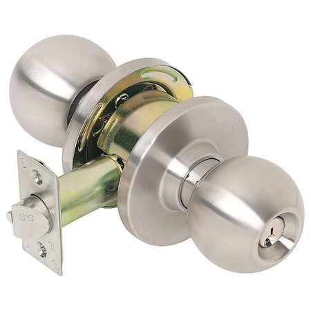 Tell Tell Cortland Satin Chrome Entry Lockset 1-3/4 in. CL100009